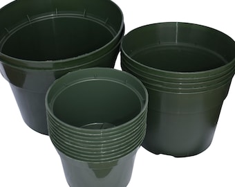 Set of 17 Greenhouse Pots for Houseplants - Includes 2 -10" Pots, 5 - 8" Pots, 10 - 6" Pots