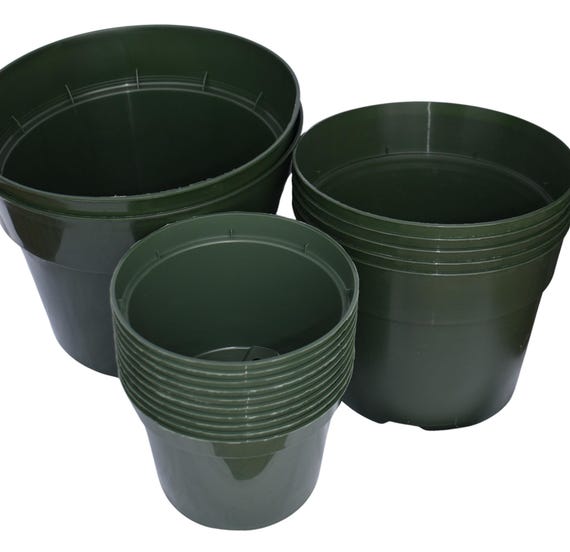 17-piece Greenhouse Plastic Plant Pot Set  Pots for Houseplants - Includes  6", 8" and 10" Pots - Etsy