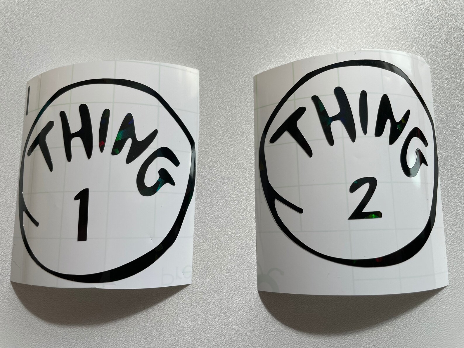 thing 1 and thing 2 stickers for shirts