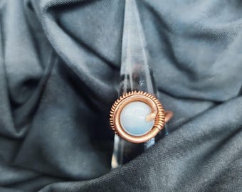 Aquamarine ring sz8