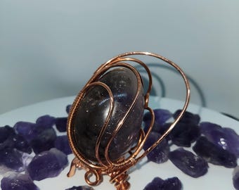 Amethyst Smokey Quartz Fusion ornament