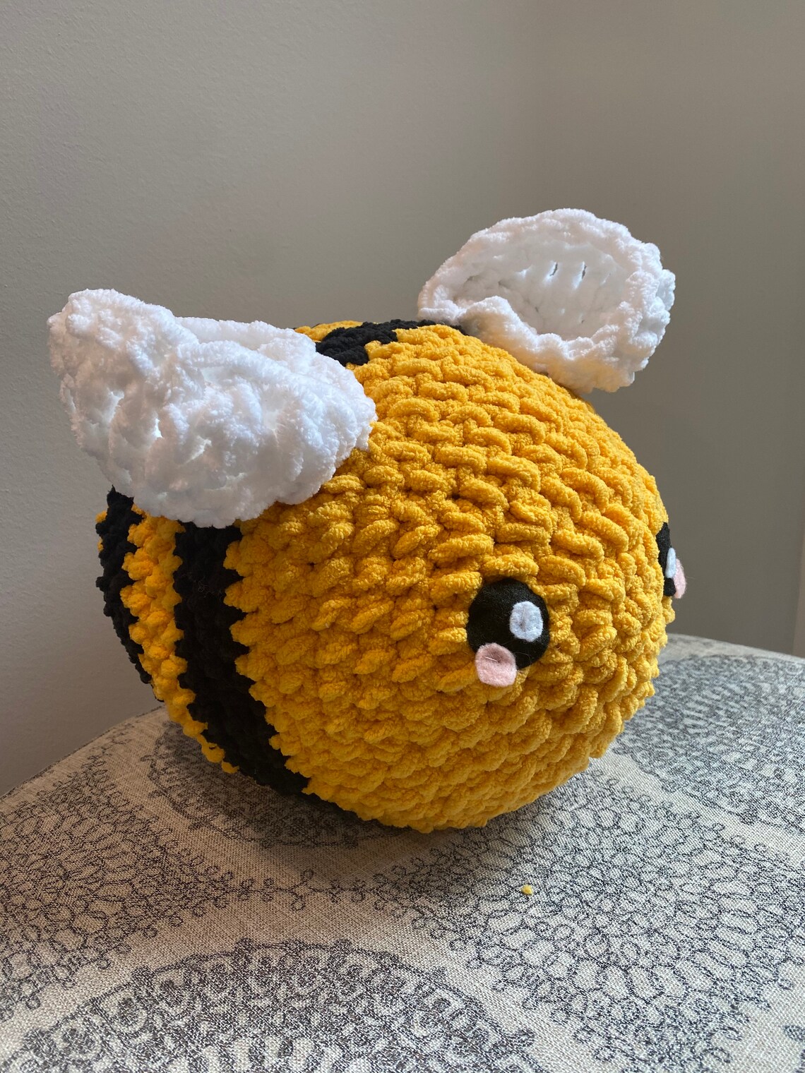 Jumbo Crochet Bee Plushie Etsy