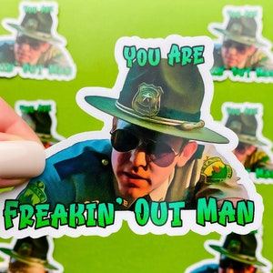 Super Troopers Rabbit Sticker Freakin' Out Man | Officially Licensed Super Troopers | Funny Highway Patrol Police Officer Sticker Humor