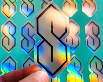 90s Sticker Holographic Cool S, Stussy S, Super S, Universal S, Pointy S, Middle School S, Graffiti S Sticker Nineties Stickers 1990s