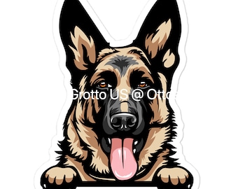 K9 Sticker German Shephed Paws Sticker Cute GSD Dog Decal for Car, Hydroflask, Gifts Under 5 for GSD Shepherd Mom Owner, German Shep herd