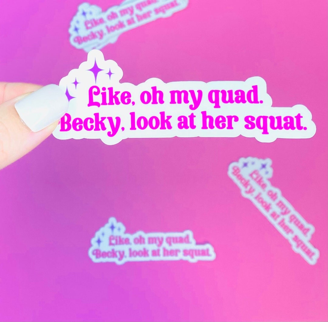 Gym Stickers Stickers for Laptop Oh My Quad Becky Look at Etsy