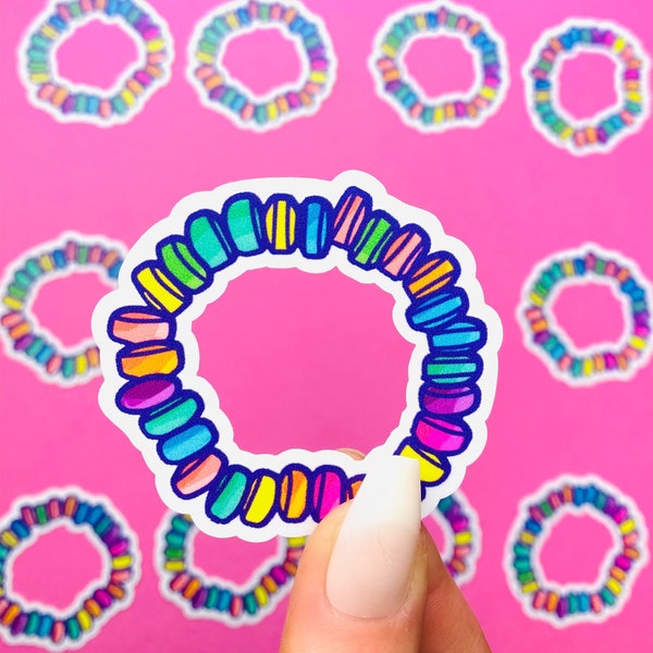 Candy Bracelet Sticker Candy Jewelry for 1980s 1990s Aesthetic Nineties Kids | Candy Necklace