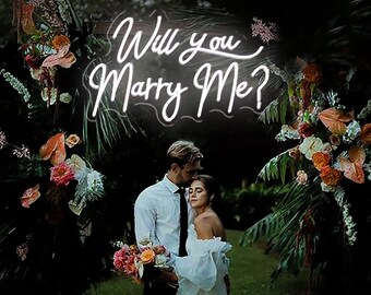 Will You Marry Me Neon Sign | Wedding Neon Light Sign | Neon Sign Custom | Customized Neon Sign  | Light up Sign | Neon Signs | Party Signs