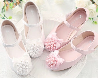 Christening Bridesmaid Communion Girls Shoes Party White-XD-04 Flower-Girl Christening Bridesmaid Communion Girls Shoes Party White-XD-04 Flower-Girl