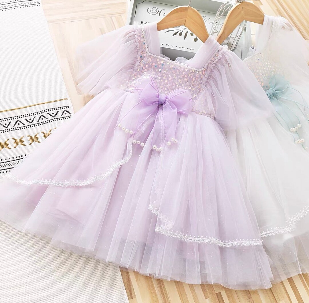 Girls Voile Dress Special Occasion Girls Dress Girls Wedding Etsy UK