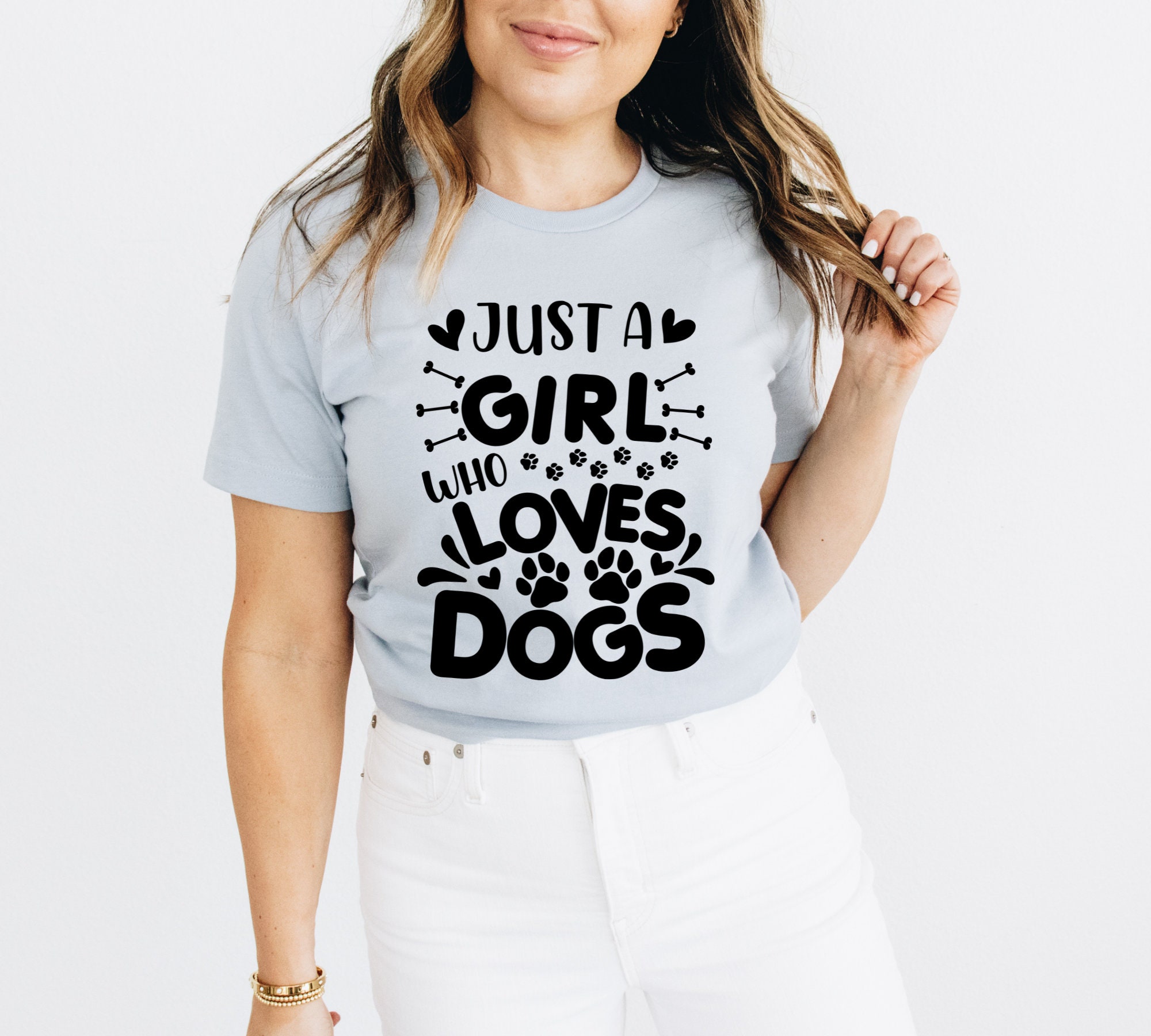 Just A Girl Who Loves Dogs Dog Mom Dog Lover Gift Dog | Etsy