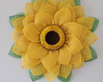 Sunflower Wreath, Summer Wreath, Flower Wreath, Spring Wreath, Fall Wreath