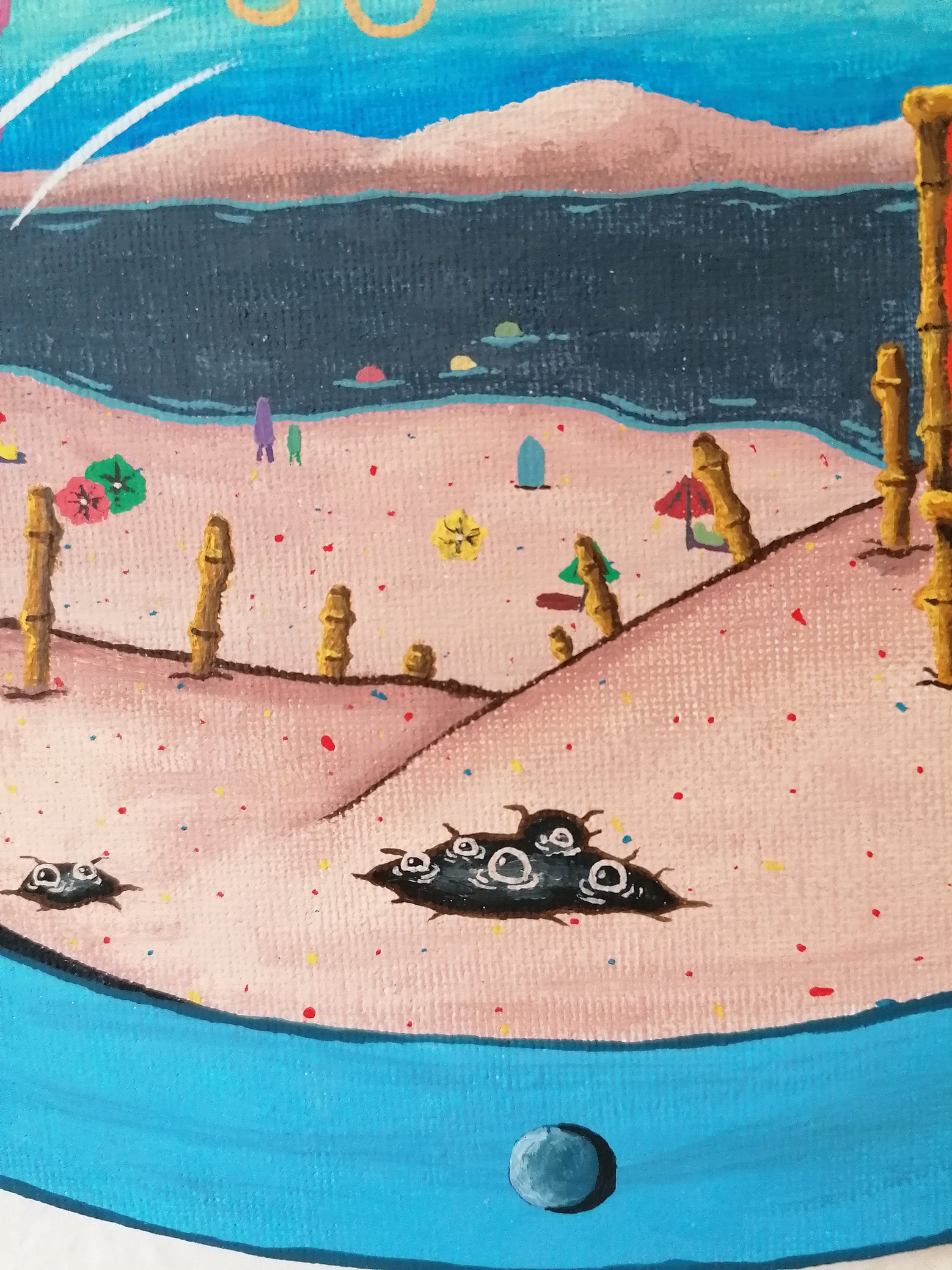 Spongebob Quadrathose Fenster Acrylmalerei Etsy