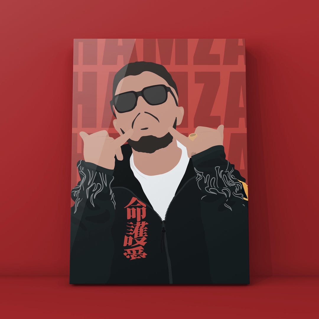 Poster Rapper Hamza | Illustration | Artistic Poster | French Rap - Etsy