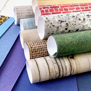 Dernier stock* Paquet de 17 feuilles à motifs variés | A4 | Imprimés léopard | Papier texturé denim | Fabrication de cartes | Décoration