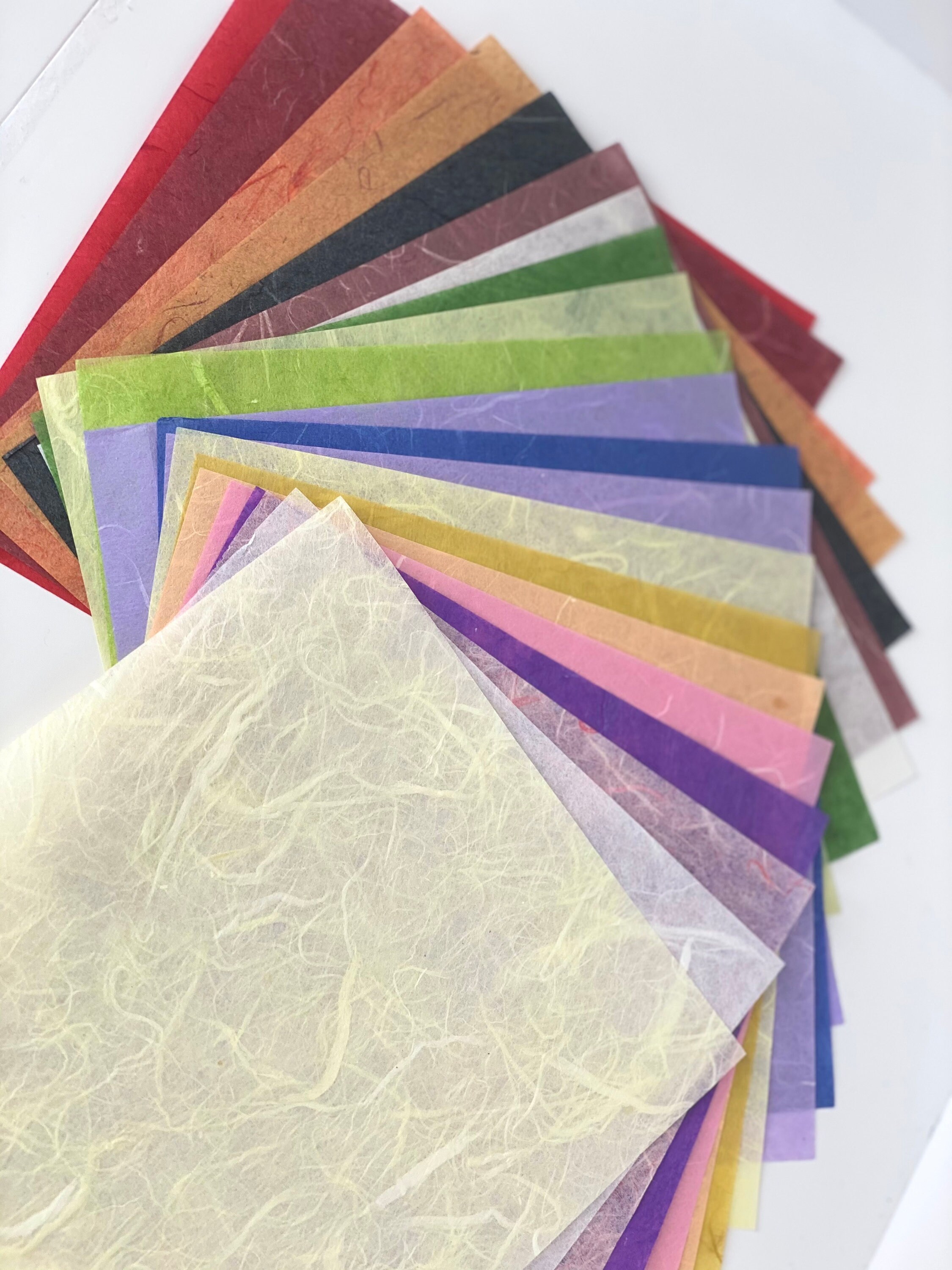 21 sheets Japanese Silk Tissue Washi Paper Pack 15 x 15 cm Etsy