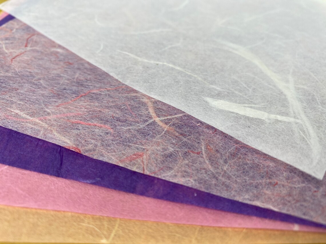 21 Sheets Japanese Silk Tissue Washi Paper Pack 15 X 15 Cm Etsy UK