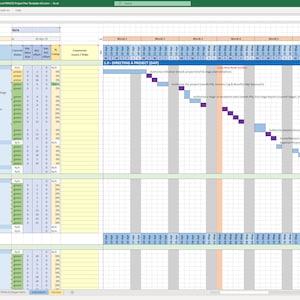 Upgrades KOSTENLOS | Projektmanagement-Vorlagen | Wasserfall Projektplaner, Gantt Chart & Ressourcenkosten Tracker | Microsoft Word (x2)