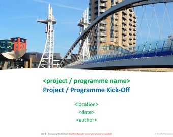 Project Programme Team Kick Off PowerPoint Editable Template