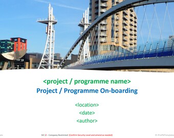 Project Programme Team Onboarding Kit Microsoft PowerPoint Editable Template