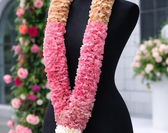 Carnation Wedding Garland – Pink Bridal Varmala for Bride and Groom