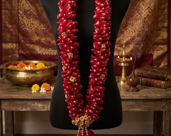 Fresh Rose Petal Varmala Garland for Indian Weddings