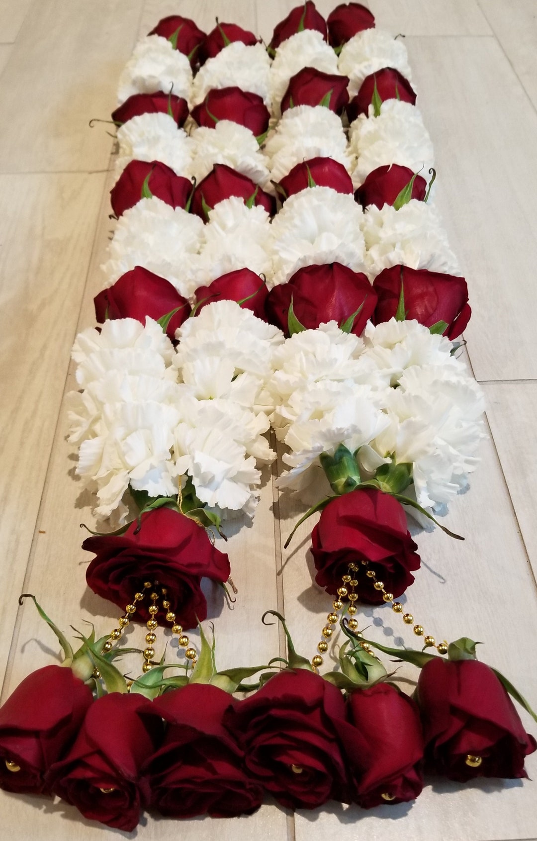 Carnation Floral Flower Fresh Garland Lei Jaimala Varmala Haar Etsy