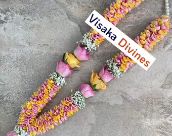 Rose Petal Indian Wedding Garland: Jai Mala Varmala Haar