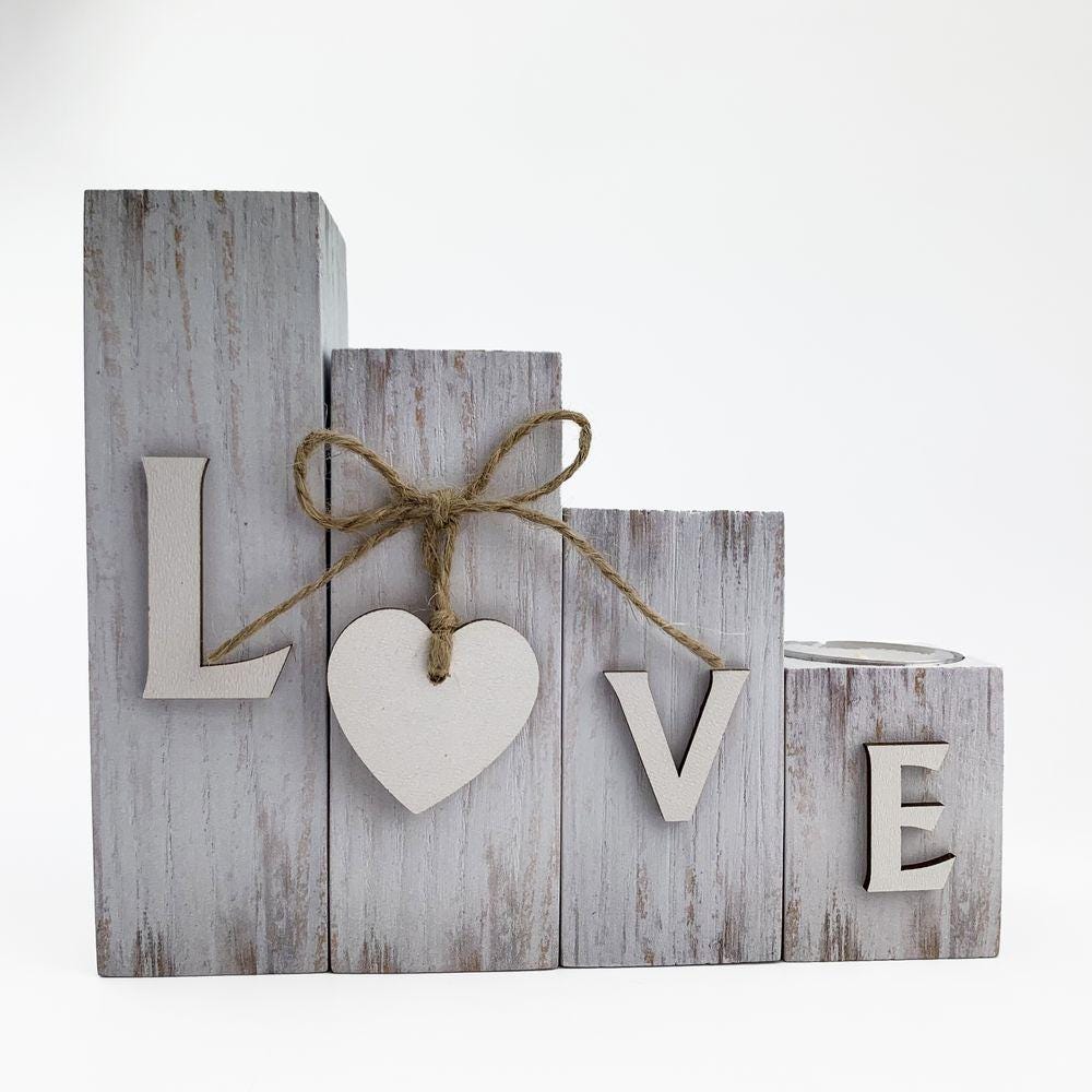 Set of Candle Holders, Set of Wooden Candle Holders, Decorative Wooden ...