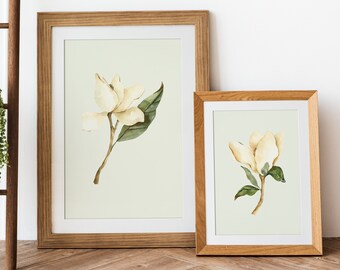 Set of 2 Digital Downloads, Beige Floral Paintings, and Matisse-Inspired Illustrations for Aesthetic Room Decor