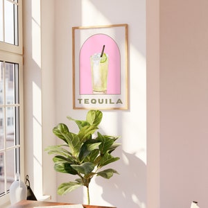 Aesthetic Tequila Art: Unique Digital Download for Room Decor image 2