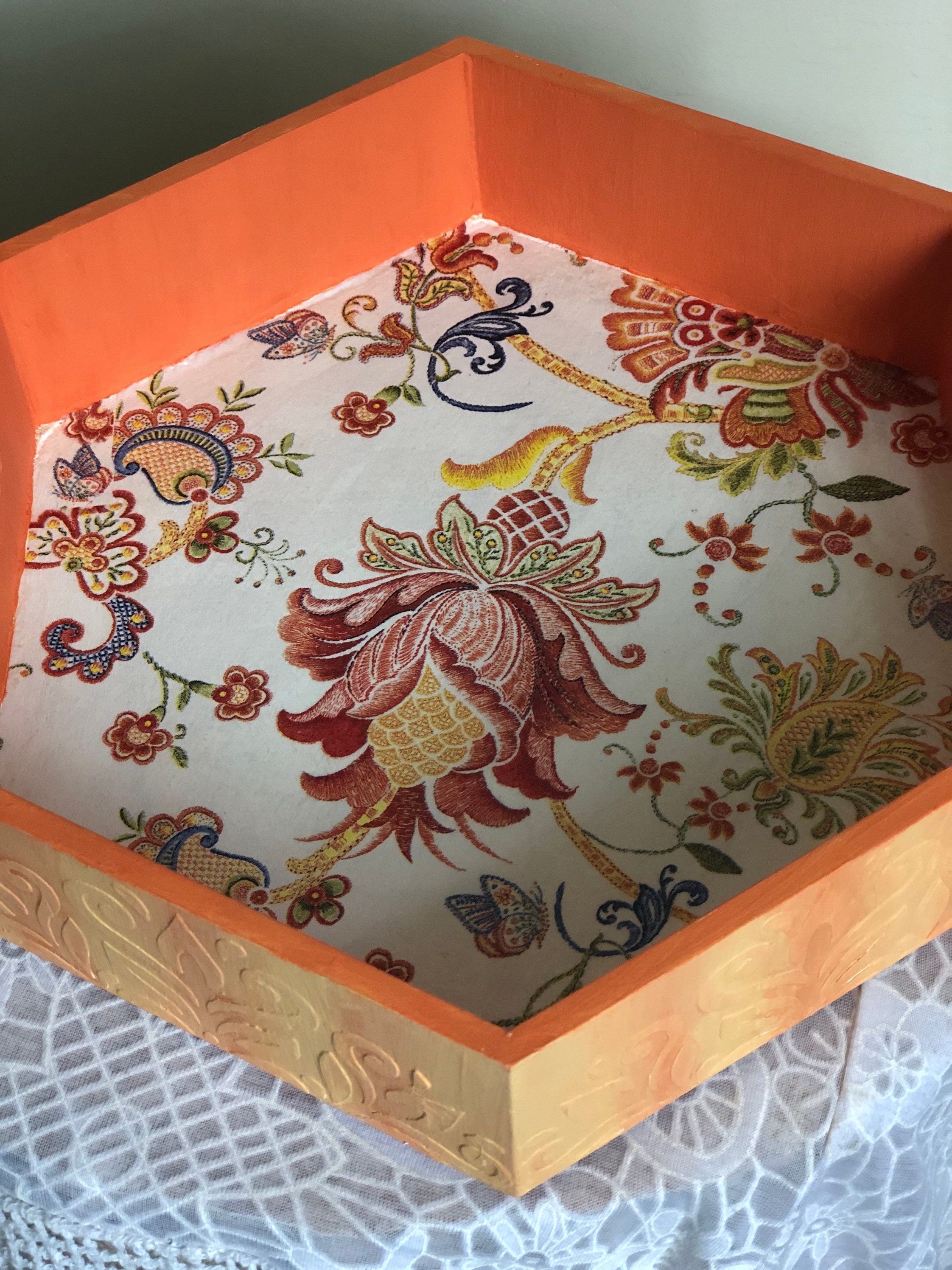 Decoupage tray decorative tray handmade tray wooden mdf Etsy