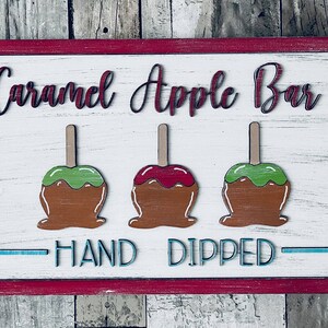 Caramel Apple Bar Sign DIY Kit - Etsy