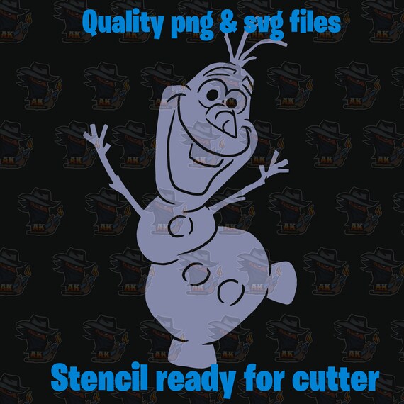 Olaf Stencil For Shirts