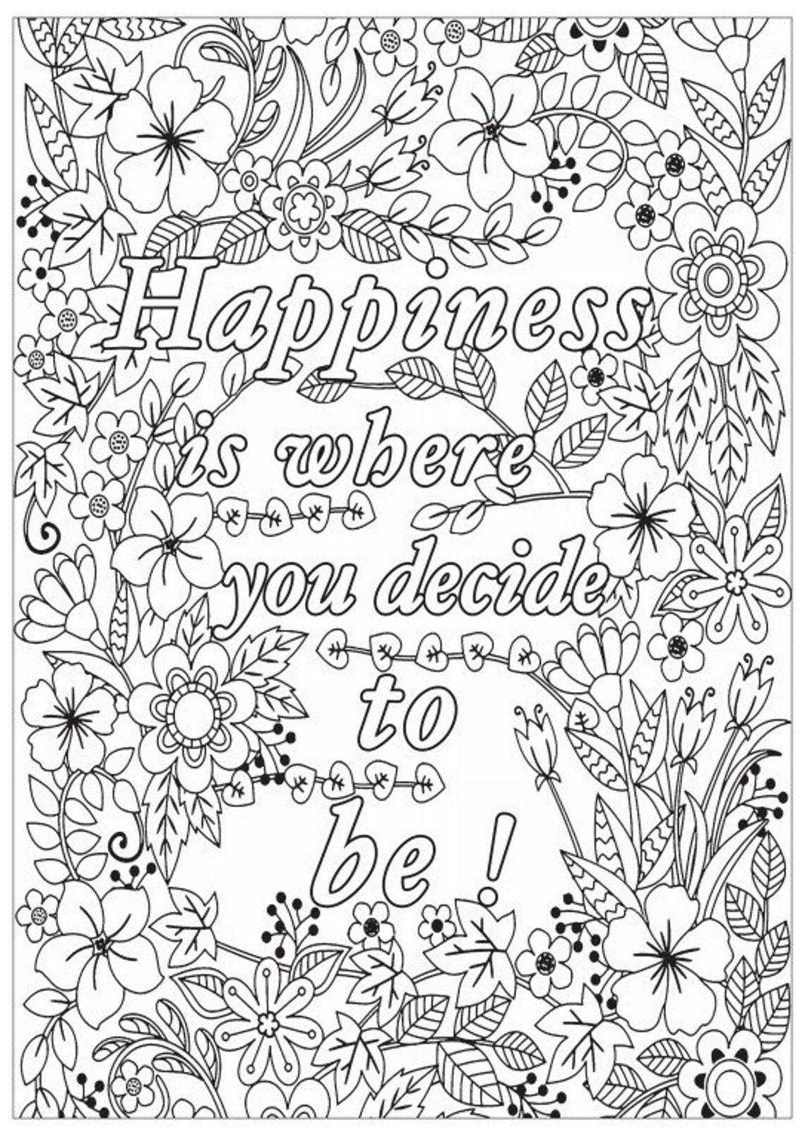 Peace Love and Coloring - Adult Coloring Pages - 10 Pages - Etsy