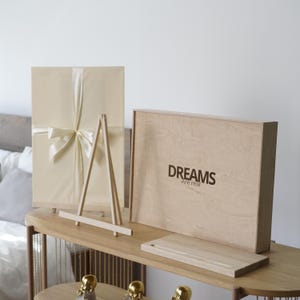 カップルへの結婚祝いギフト - アクリルビジョンボード「私たちの夢」14×20インチ、ロマンチックなギフト、新婚夫婦のためのドリームボード、ブライダルシャワーの装飾