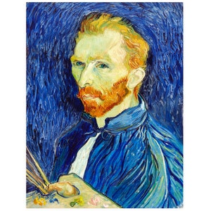 Van Gogh Self Portrait  Print, Van Gogh Print, Self Portrait Print, Vintage Print - 35 Different sizes to choose from