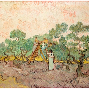 Van Gogh Women Picking Olives Print, Van Gogh Print, Women Picking Olives Print, Vintage Print - 35 Different sizes to choose from