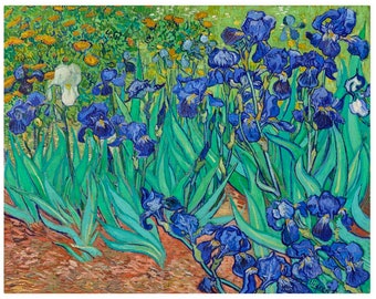 Van Gogh Irises  Print, Van Gogh Print, Irises Print, Vintage Print - 35 Different sizes to choose from