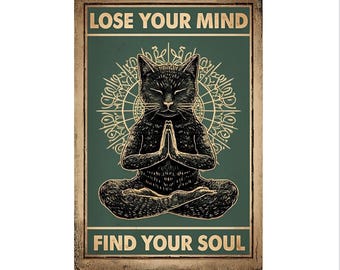 Lose Your Mind and Find Your Soul Print, Wellness Print, WellbeingPrint, Be Kind to Your Mind Poster Framed or Unframed, A5 to A0