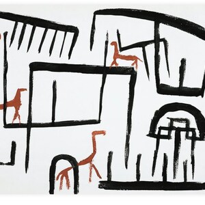 Paul Klee, Animals in an Enclosure Print, Paul Klee Print, Abstract Print - 35 Different sizes to choose from