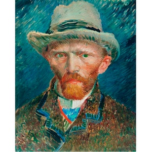 Van Gogh Self Portrait Print, Van Gogh Print , Self Portrait Print, Vintage Print - 35 Different sizes to choose from