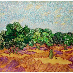 Van Gogh Olive Trees Print, Van Gogh Print, Olive Trees Print, Vintage Print - 35 Different sizes to choose from