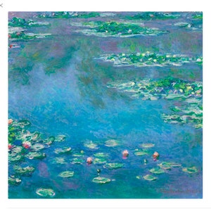 Monet  Water Lilies Print, Monet Print , Water Lilies print, Vintage Print - 35 Different sizes to choose from