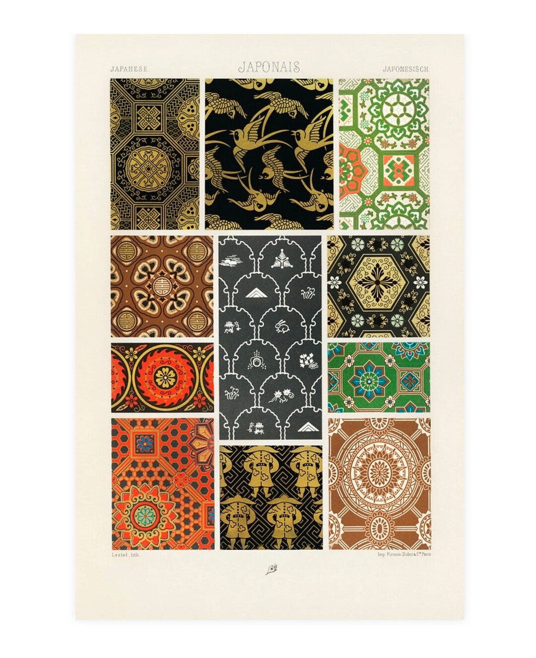 Japonais Print, Albert Racinet,l'ornement Polychrome , Japan Print - 35 ...
