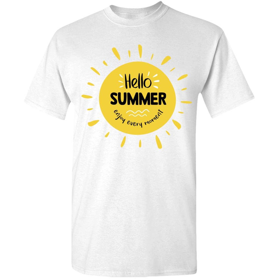 Hellos Summer Premium Quality Standard Adult Unisex Tee Shirt | Etsy