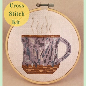 Cocoa Mug - Counted Cross Stitch Kit - What time is it? Cocoa Time!