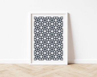 Impression d'art motif géométrique islamique | Décoration d'intérieur contemporaine