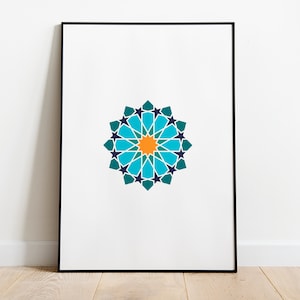 イスラムの壁画 | イスラムの幾何学模様 | 花柄 | イスラムのギフト