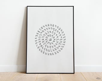 99 Names of Allah Art | Asma ul Husna Islamic Wall Decor